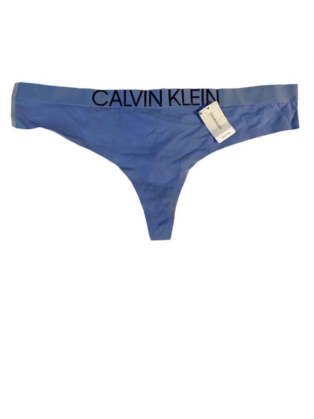 Calvin Klein Women's Statement 1981 Blue Thong Panty QF5493 429